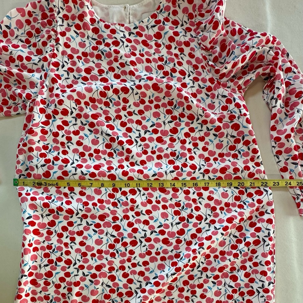 LOFT Cherry Print Balloon Sleeve Swing Dress (M) - Picture 10 of 17